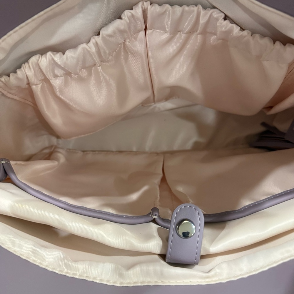 White Elm Gemini Mini Convertible Lavender Color Tote Diaper Bag Laptop Bag READ - Picture 6 of 14